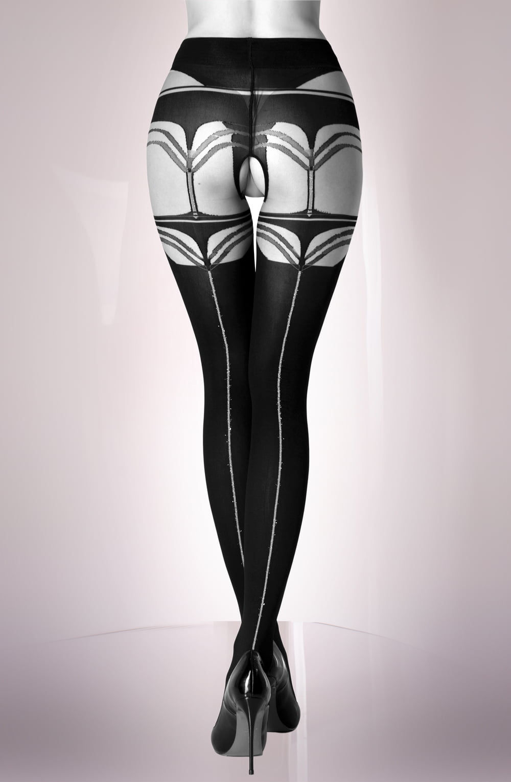 Vera Faye Crotchless Tights