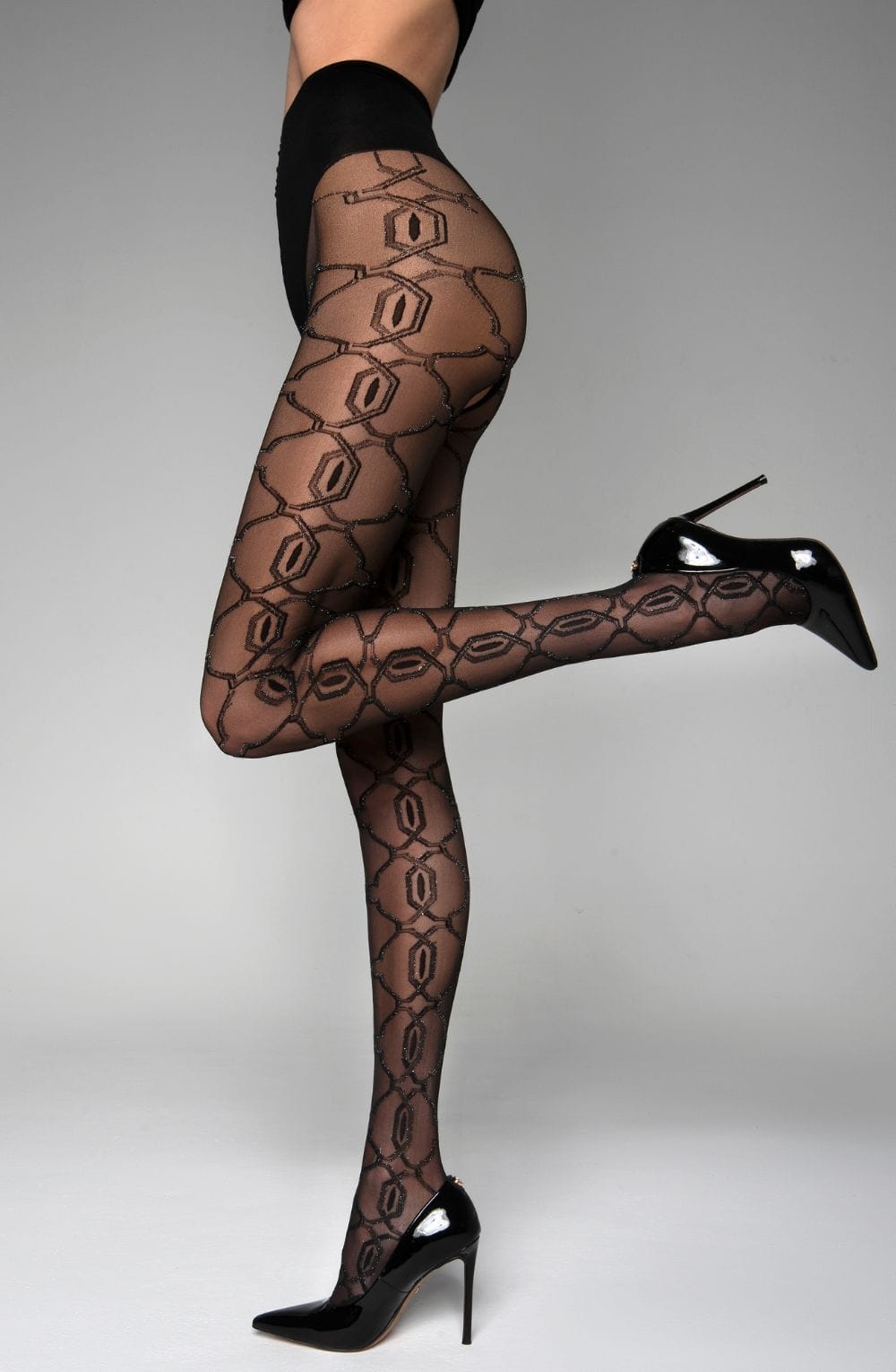 Anya Grace Crotchless Tights