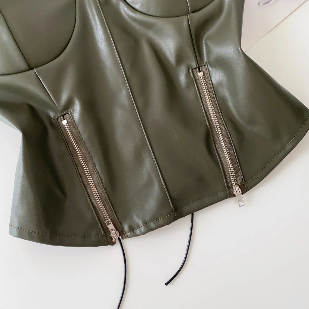 Zip Me Up Corset Top