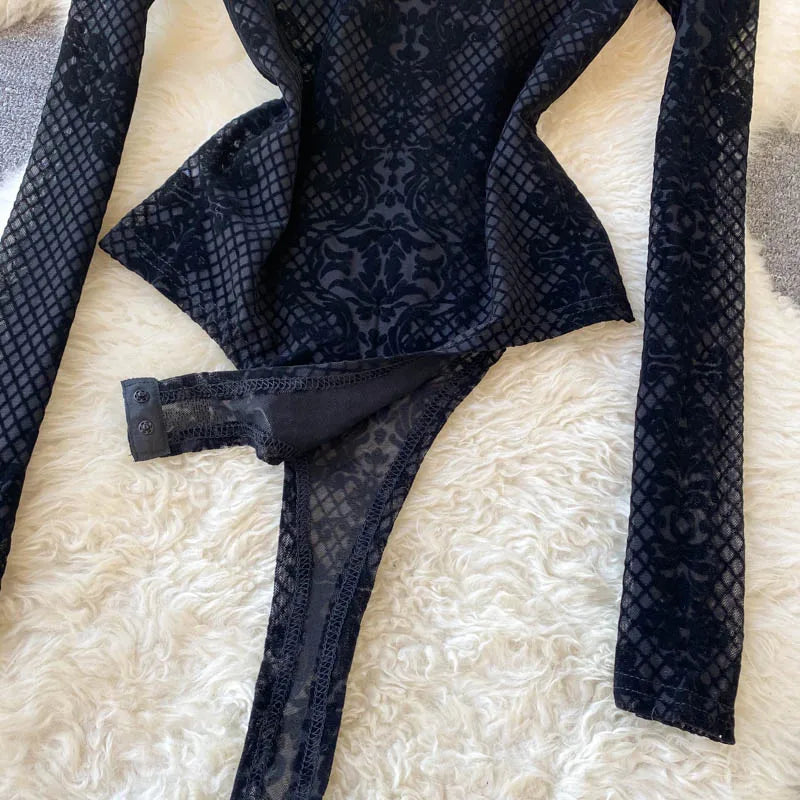 Cathedral Veil Lace Bodysuit