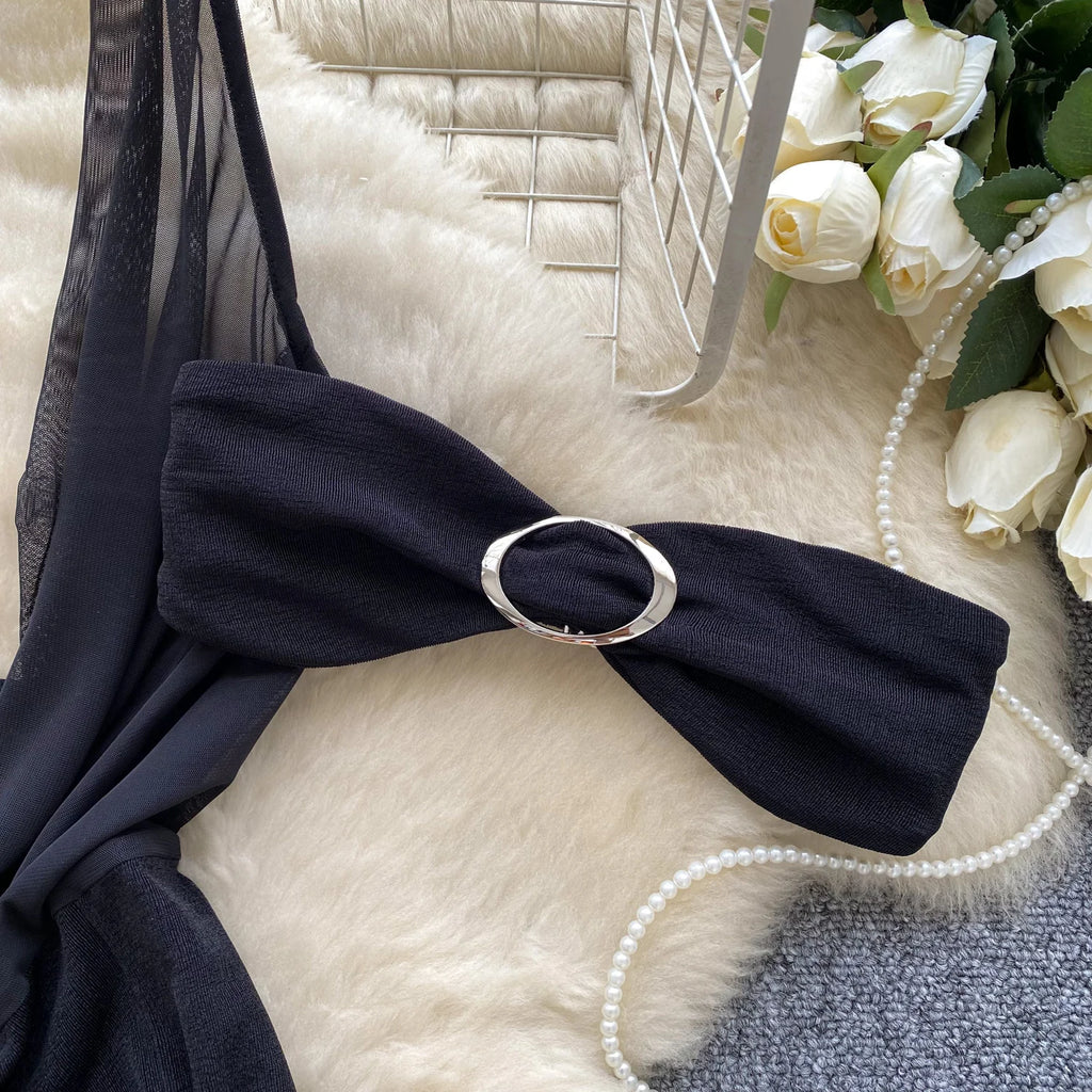 Eclipse Plunge Corset Dress