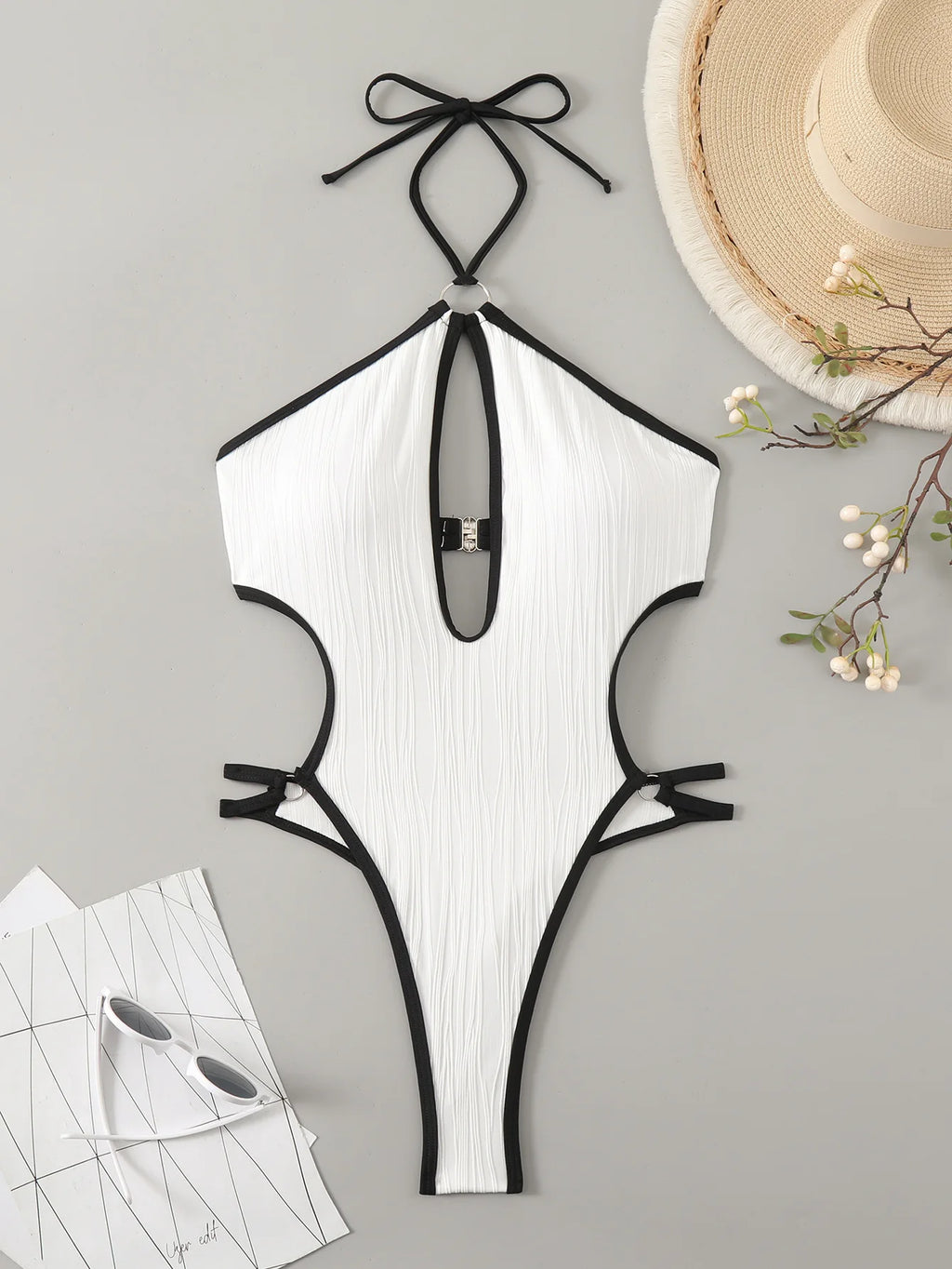 Hollow Bikini Bodysuit