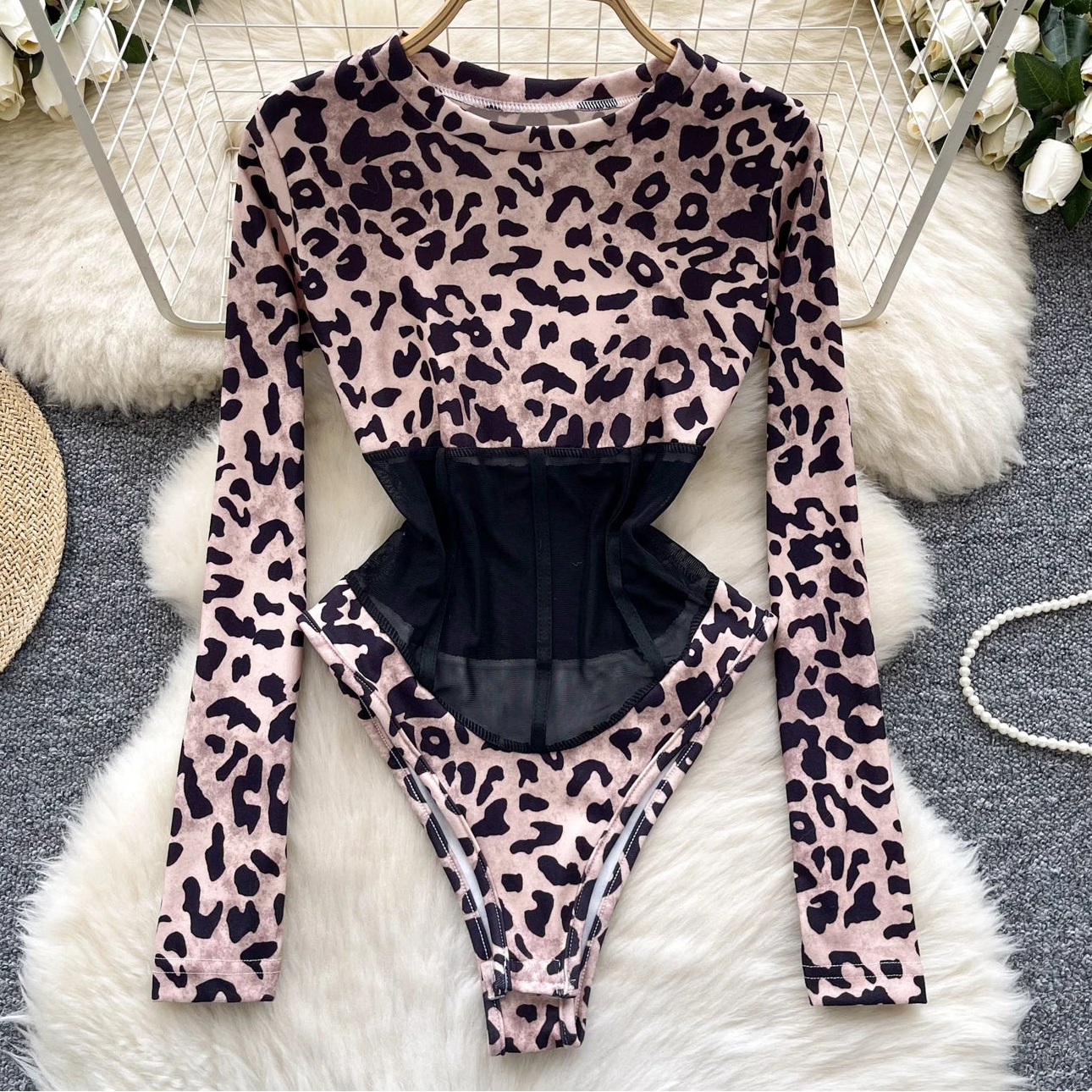 Leopard Corset Bodysuit