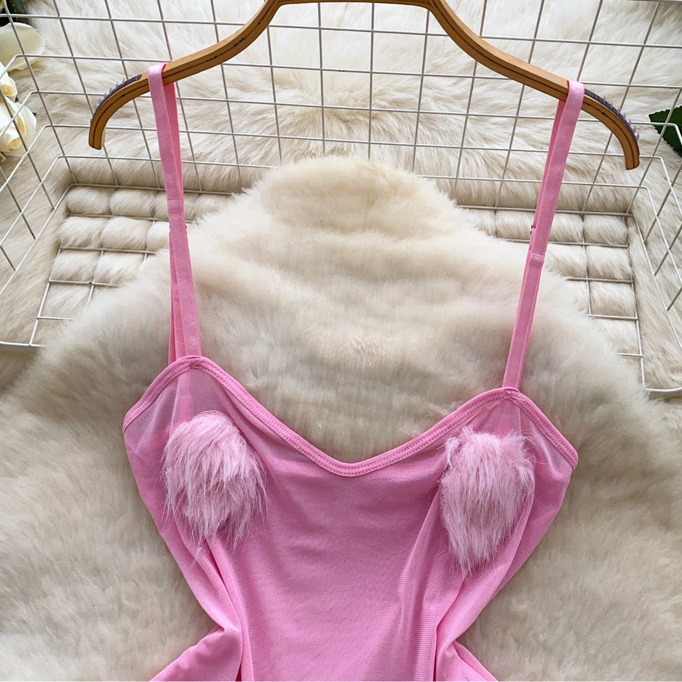 Fluffy Bunny Bodysuit