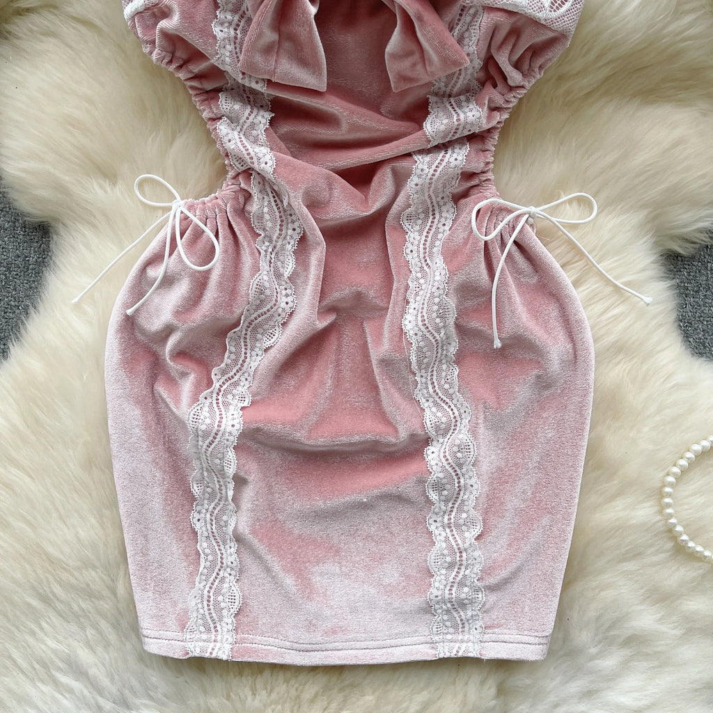 Statement Bow Mini Dress