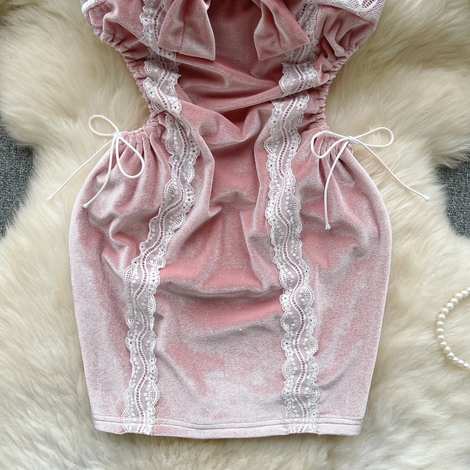 Statement Bow Mini Dress