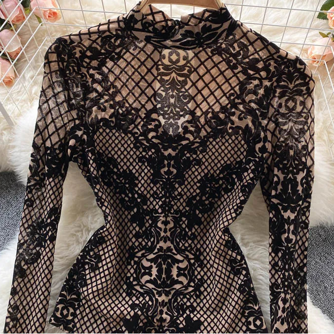Cathedral Veil Lace Bodysuit