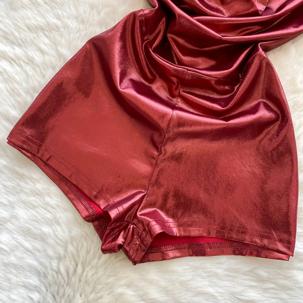 Silk and Sin Halter Romper