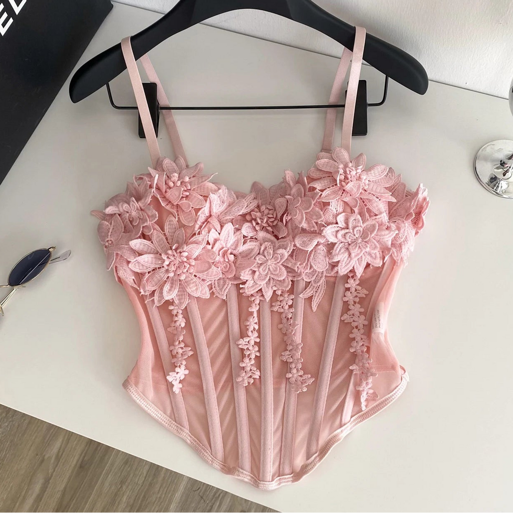 Floral Reverie Corset Bodysuit