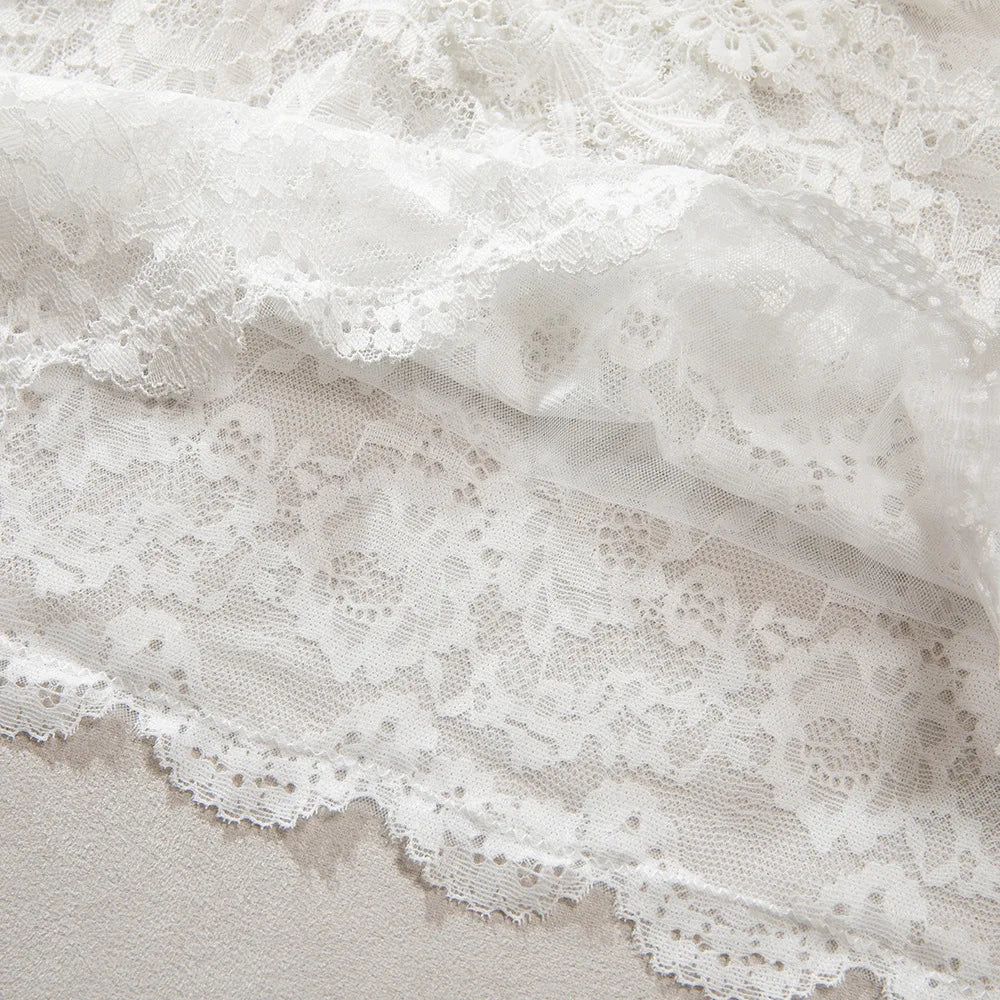 Nightfall Petal Lace Slip Dress