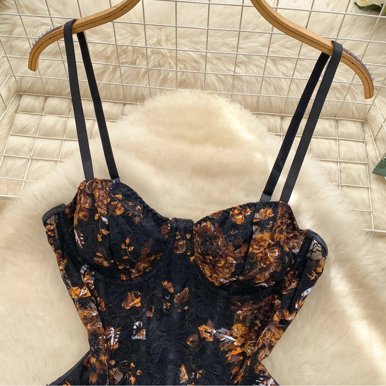 Garden Frame Corset Bodysuit