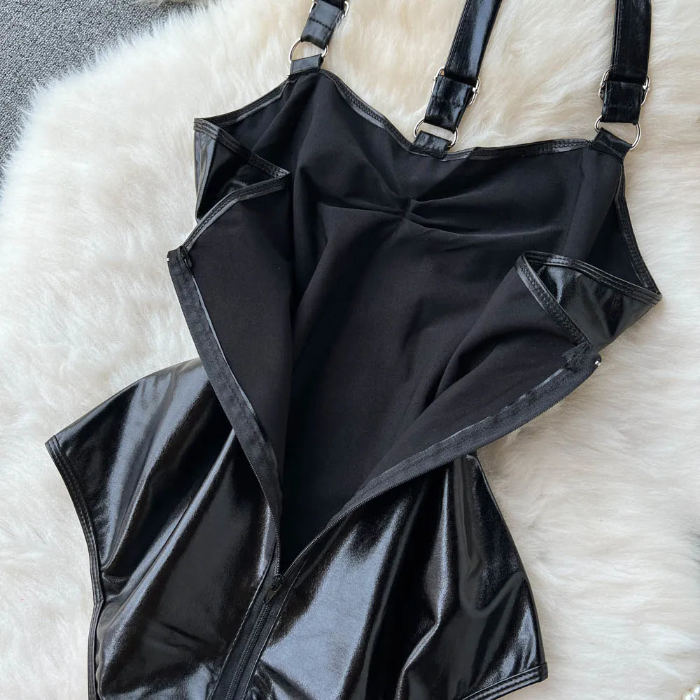 Crossbind Halter Bodysuit