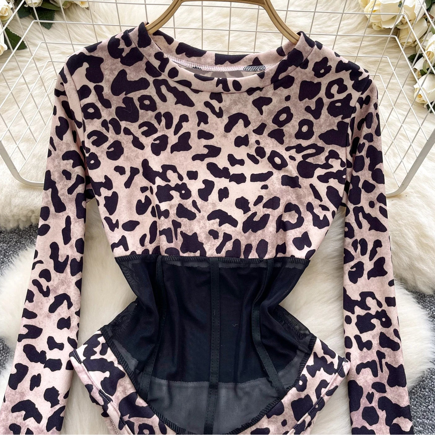 Leopard Corset Bodysuit