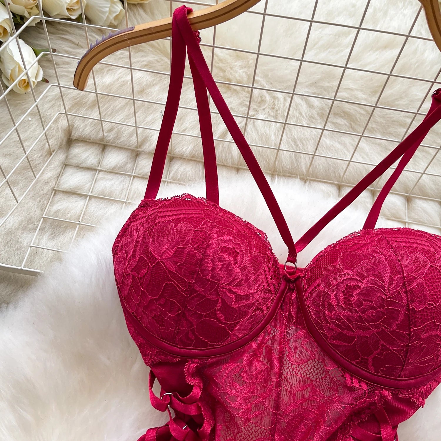 Heartframe Lace Bodysuit