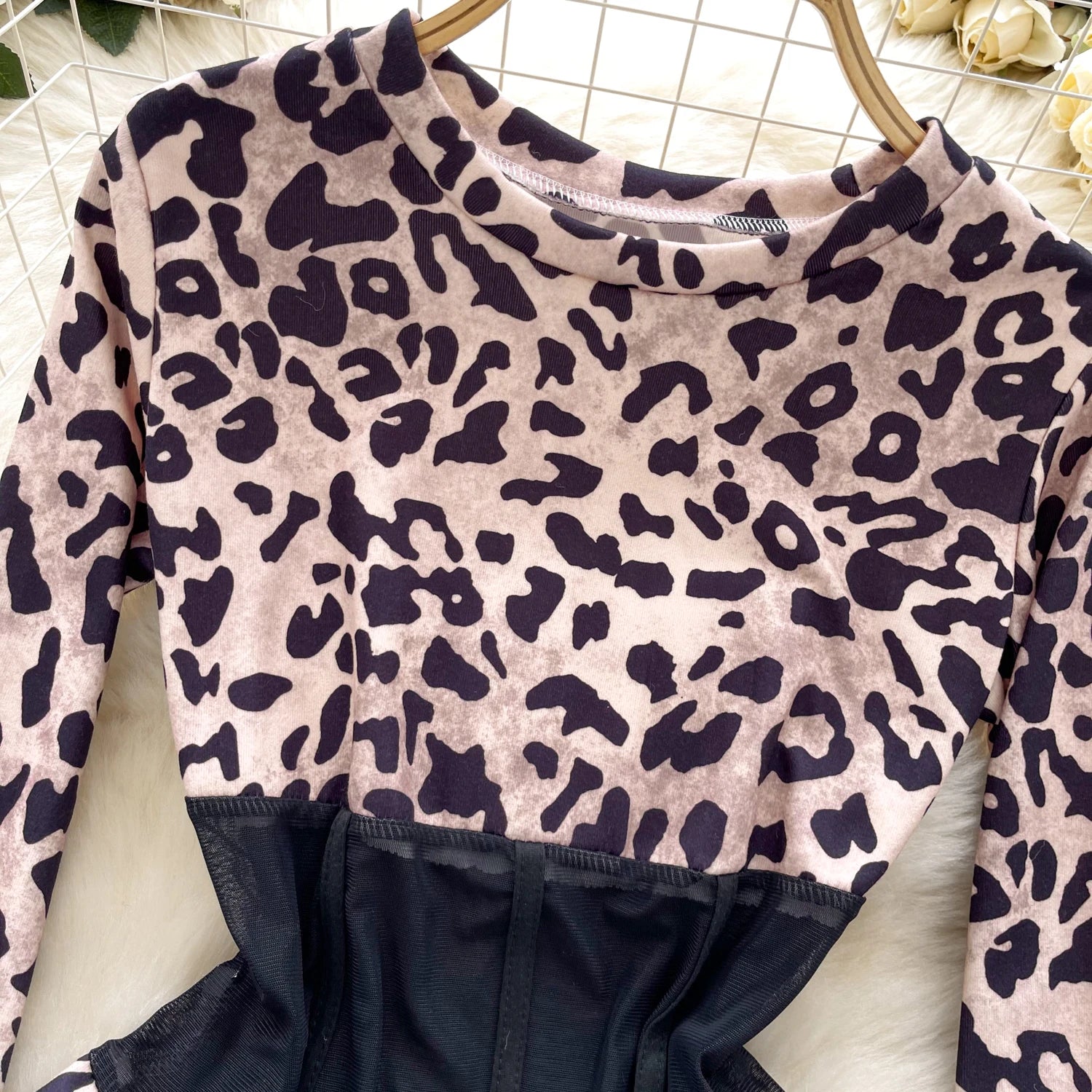 Leopard Corset Bodysuit