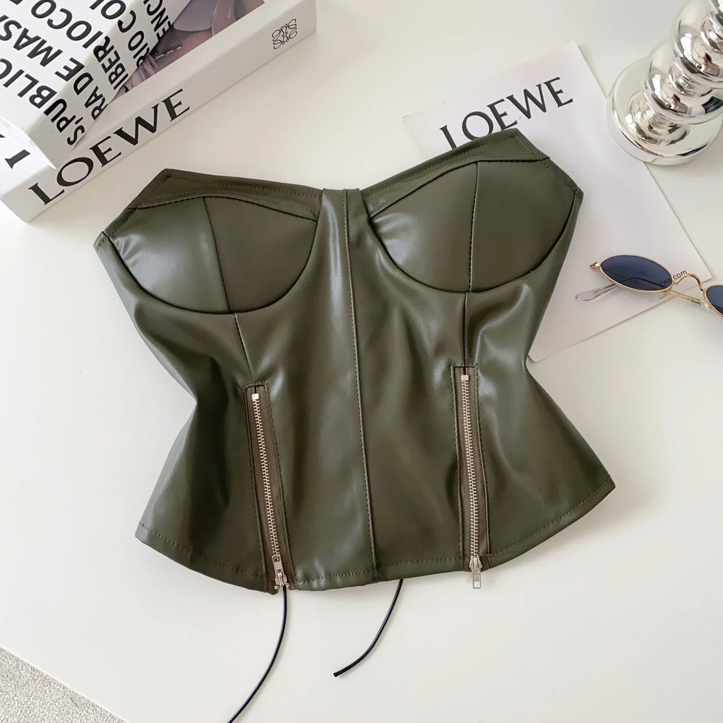 Zip Me Up Corset Top