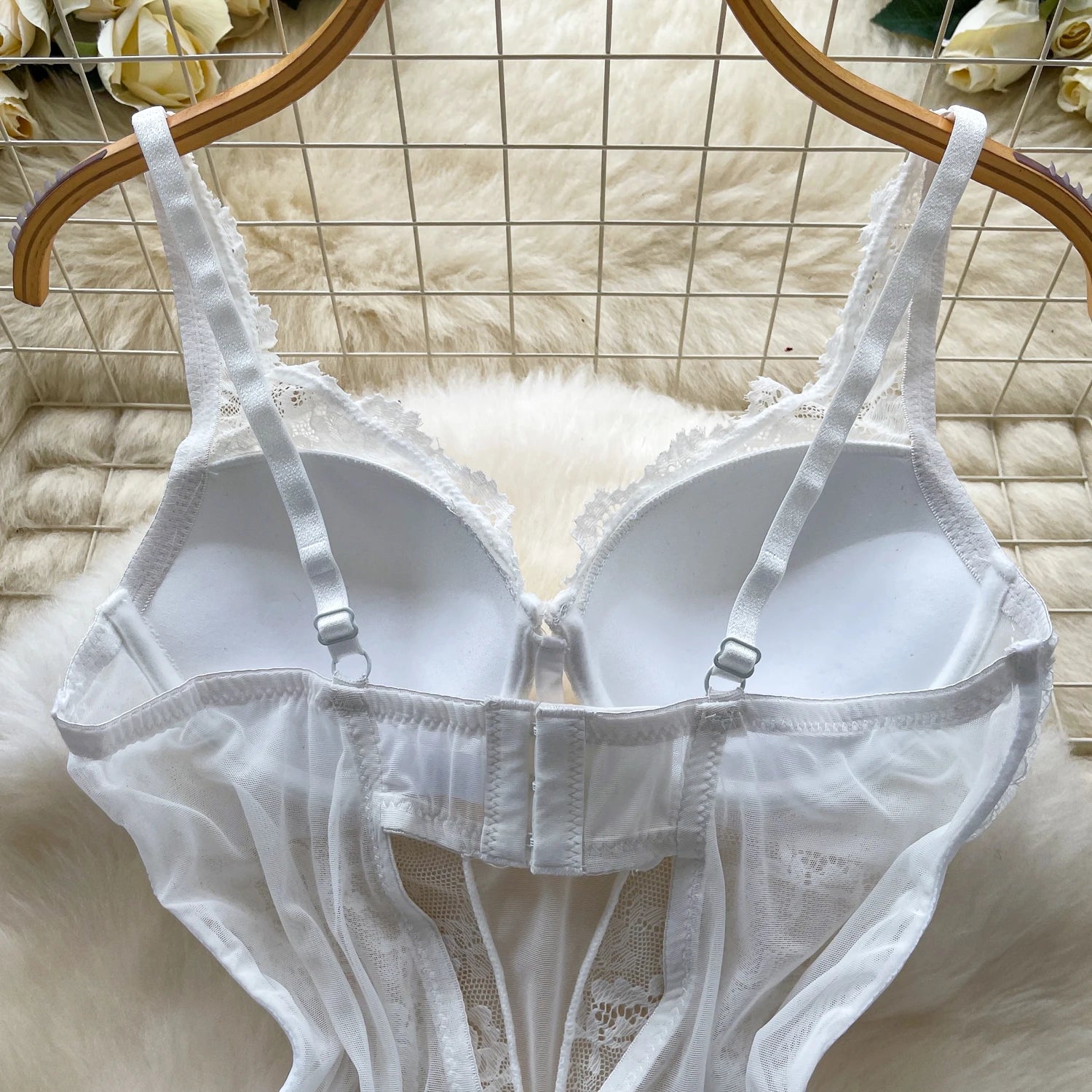 Laceframe Structured Bodysuit