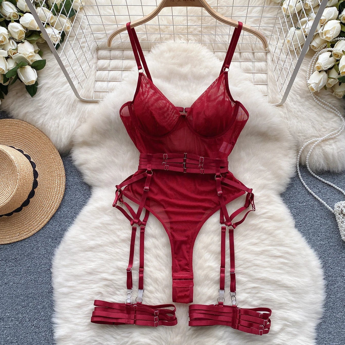 Crimson Command Bodysuit