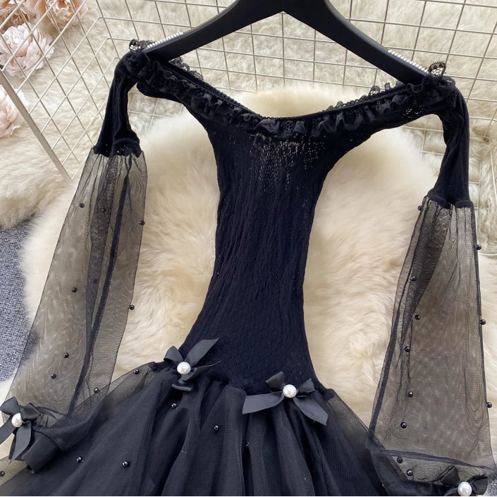 Devil Timing Mesh Dress