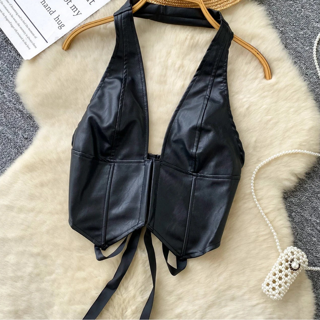 Deepline Halter Corset Top