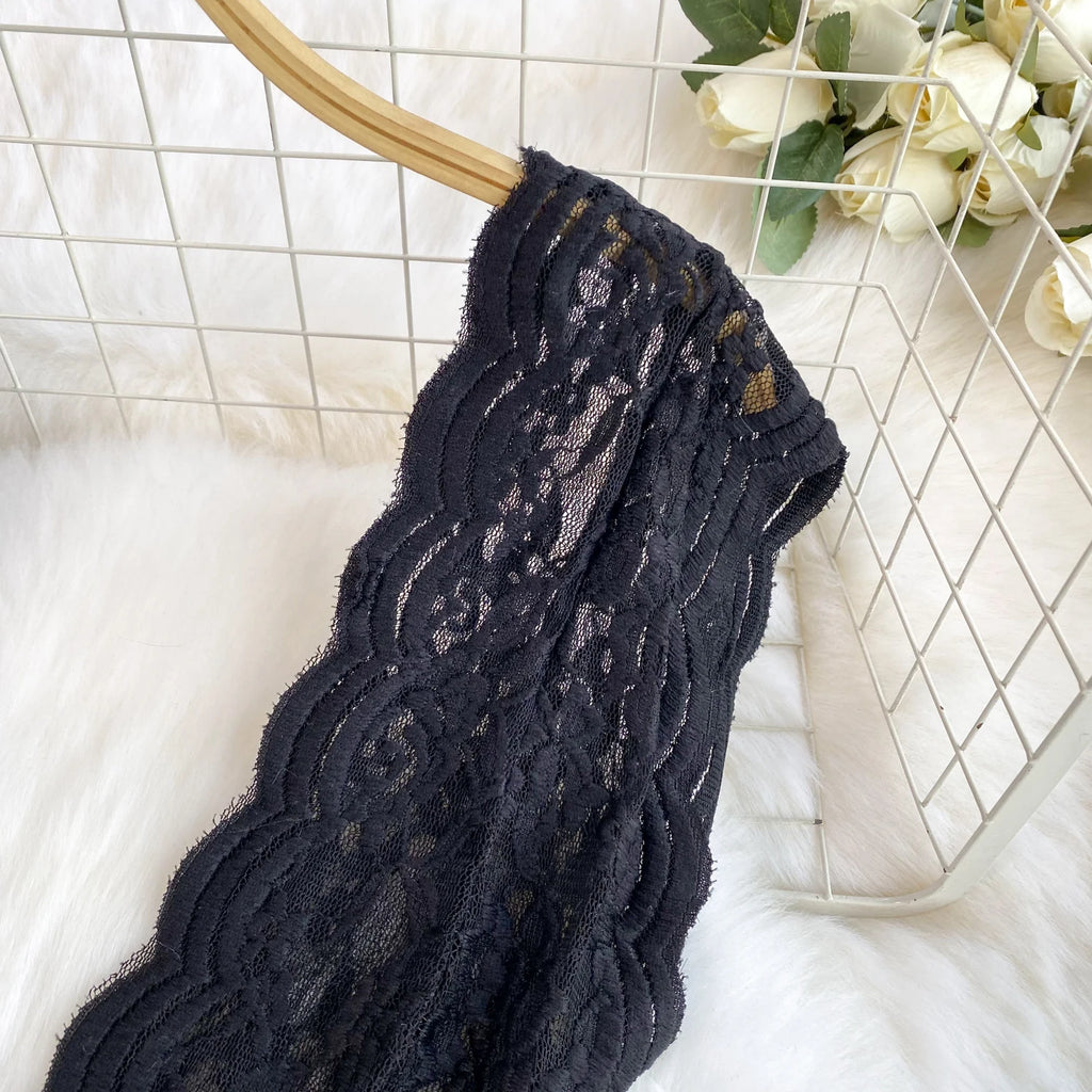 Laced Deep Plunge Bodysuit