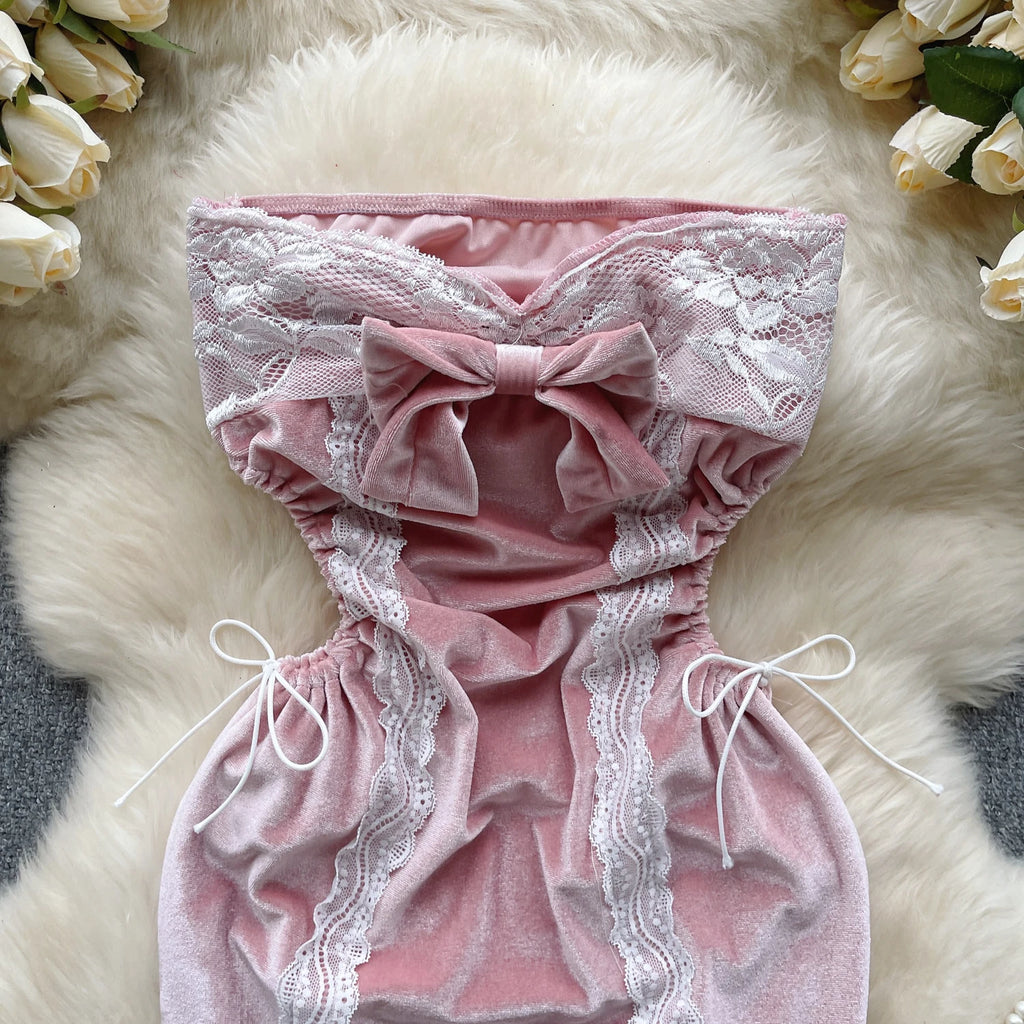 Statement Bow Mini Dress