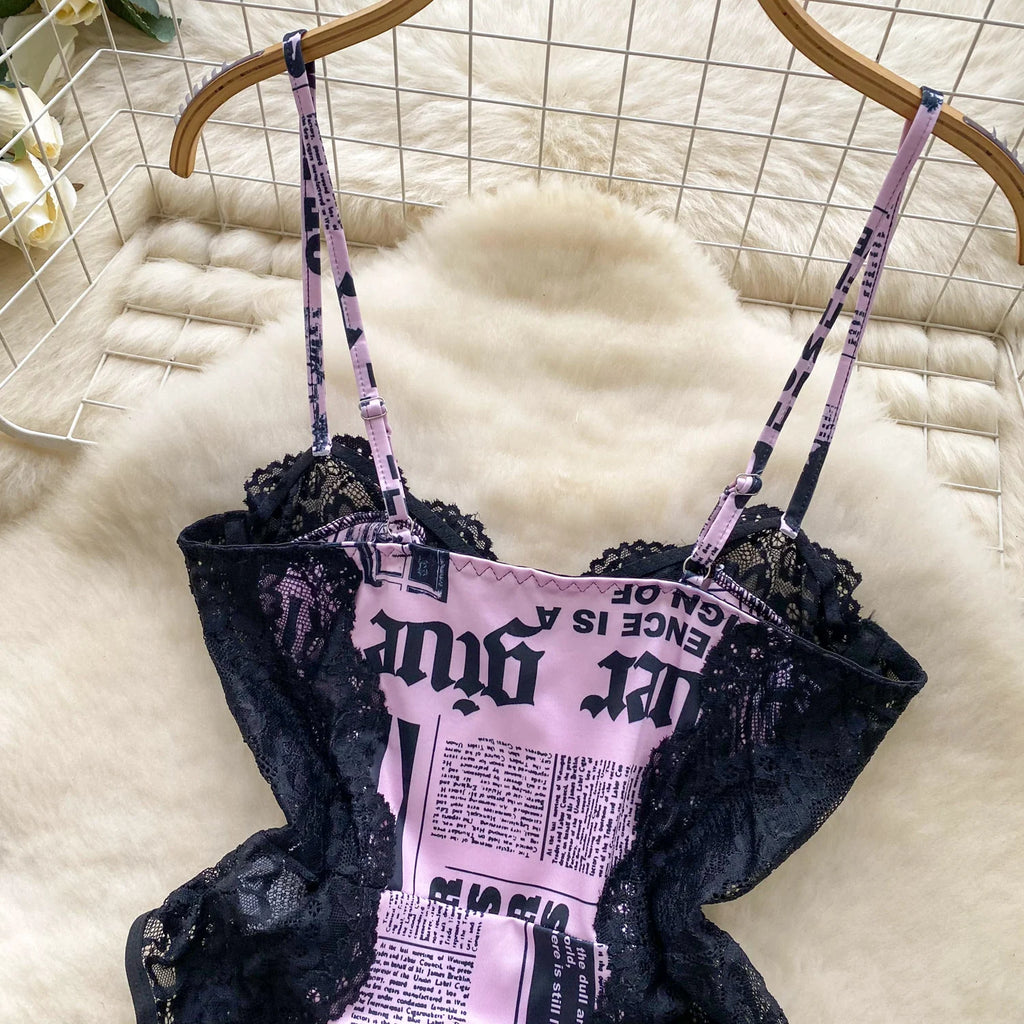 Scriptlace Corset Bodysuit