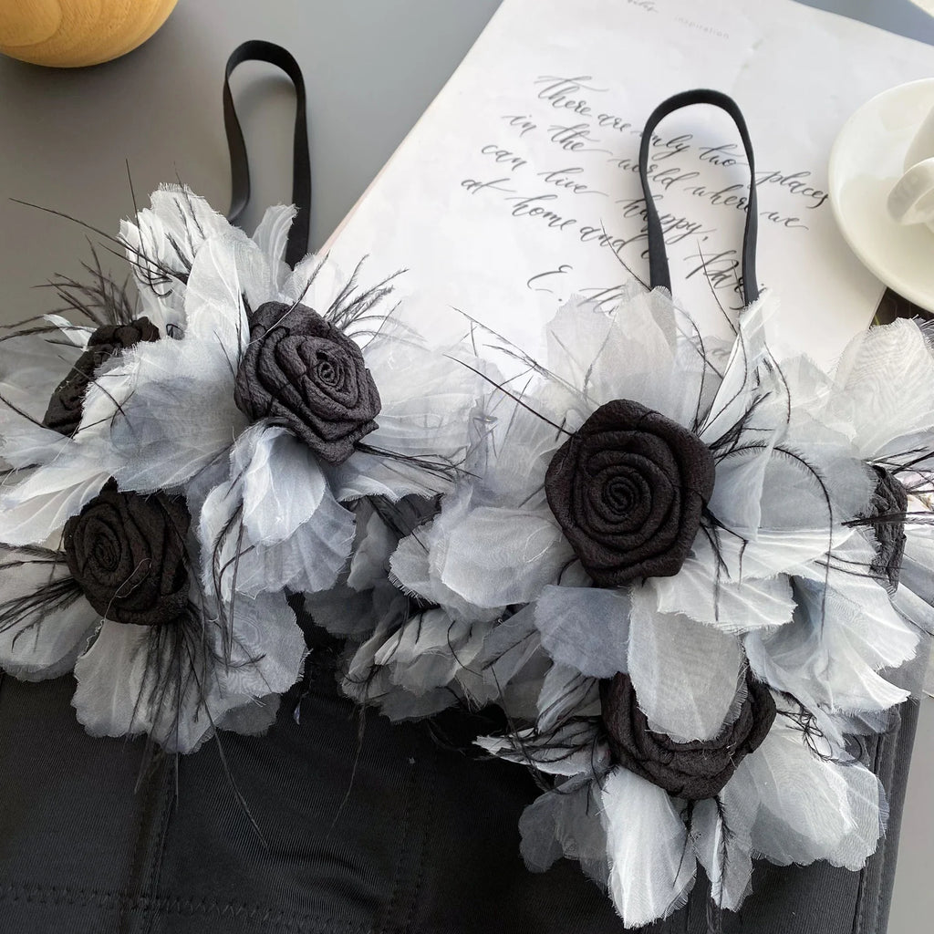 Crushed Bloom Corset Top