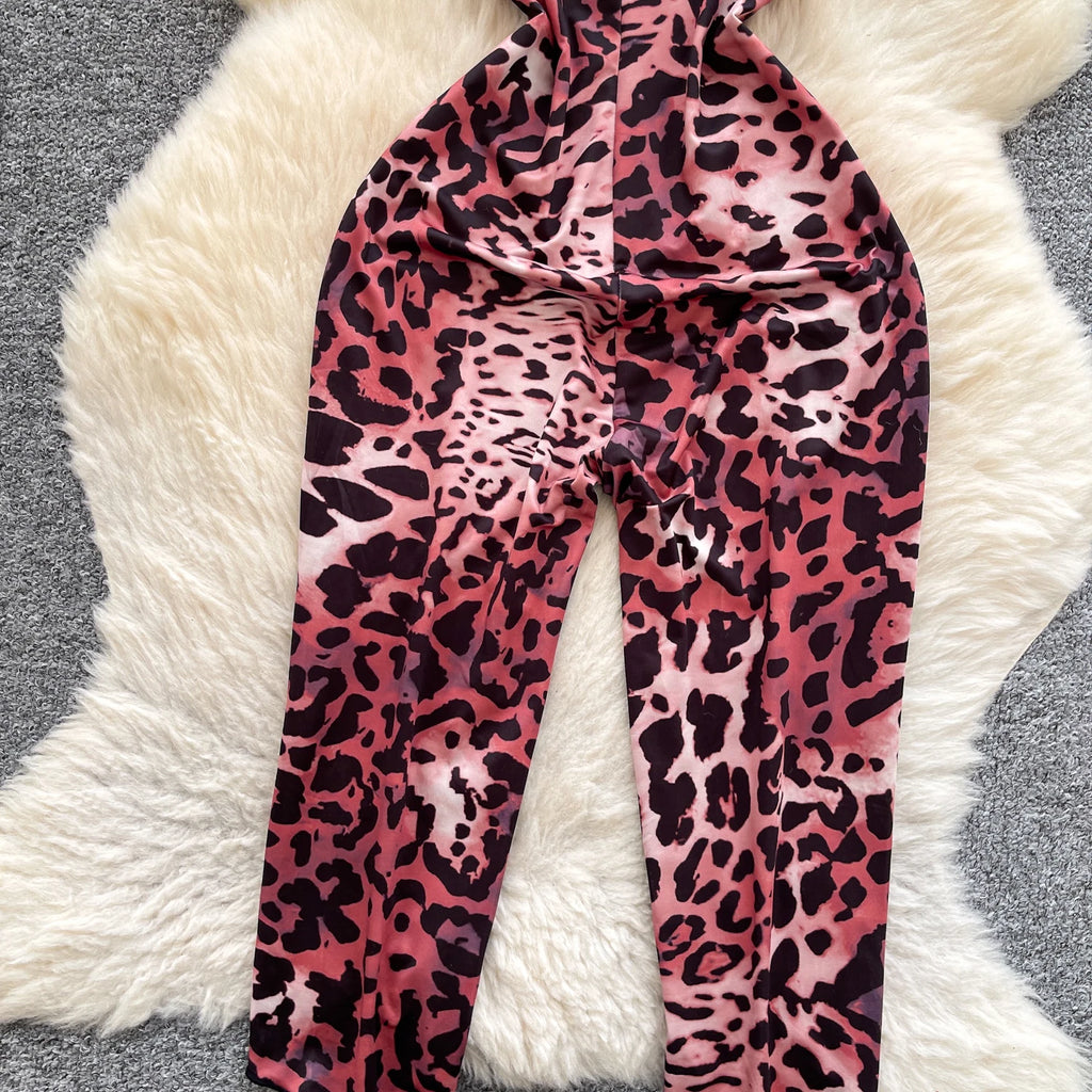 Midnight Hunt Leopard Jumpsuit