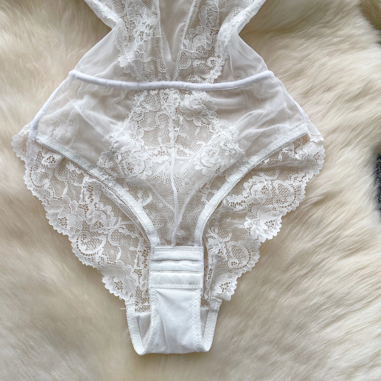 Laceframe Structured Bodysuit