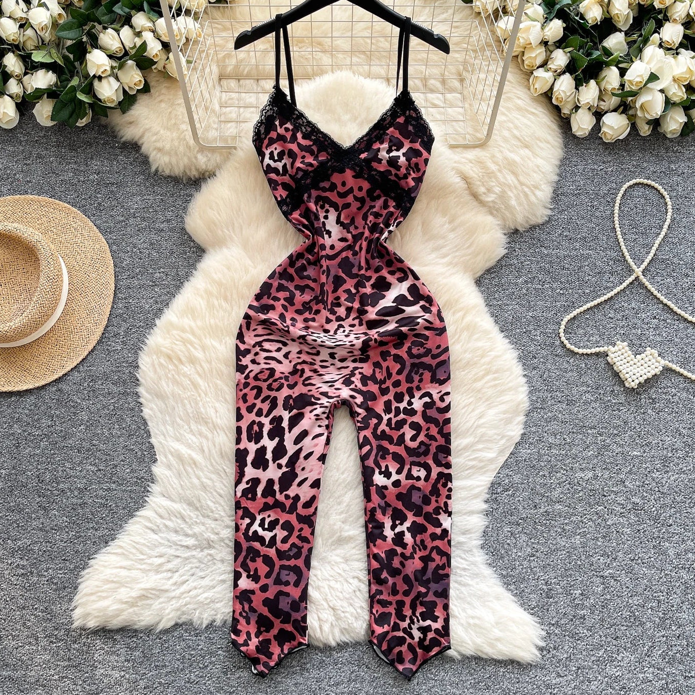 Midnight Hunt Leopard Jumpsuit