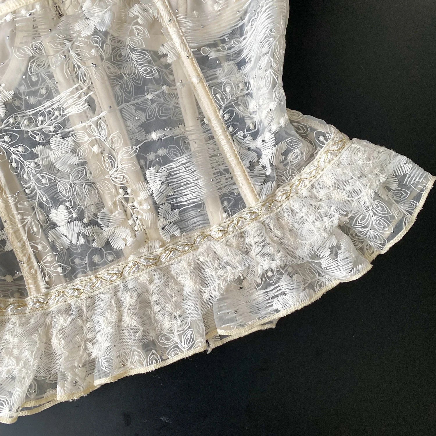 Heirloom Ruffle Corset Top