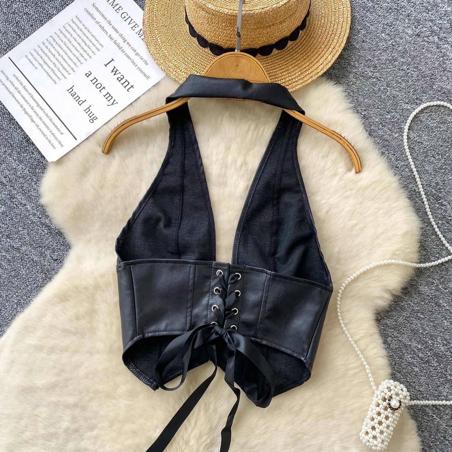 Deepline Halter Corset Top