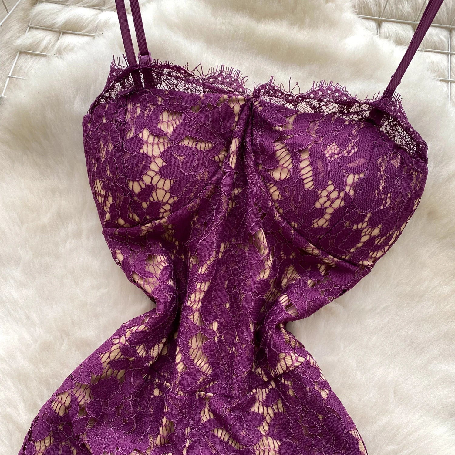 Fleurveil Lace Mini Dress