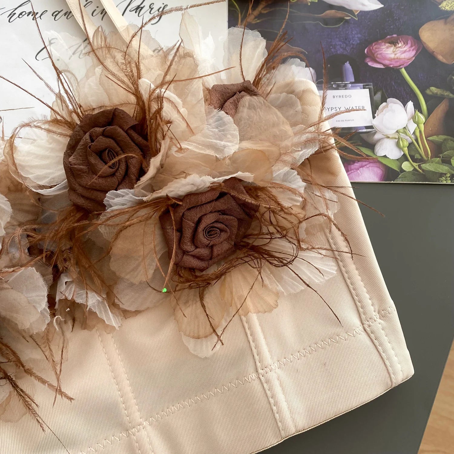 Crushed Bloom Corset Top