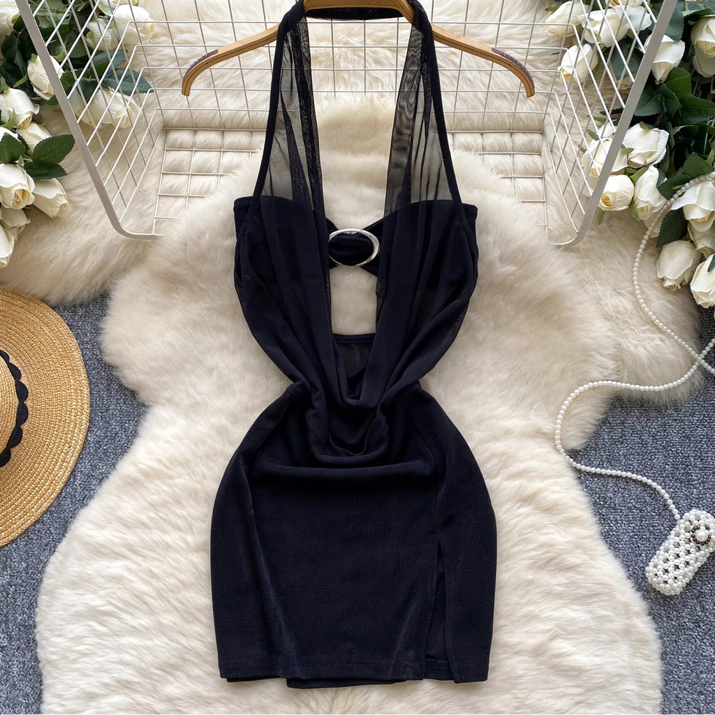 Eclipse Plunge Corset Dress