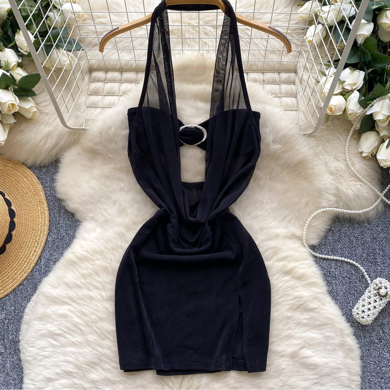 Eclipse Plunge Corset Dress