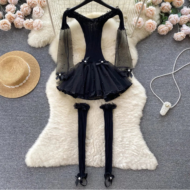 Devil Timing Mesh Dress