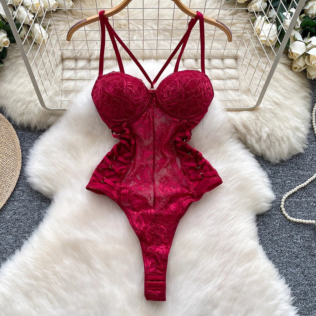 Heartframe Lace Bodysuit