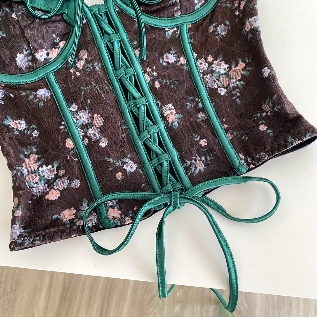 Midnight Garden Corset Top