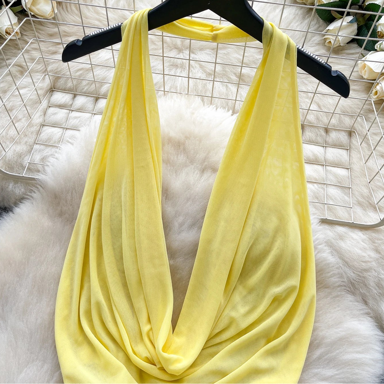 Honey Glazed Halter Dress