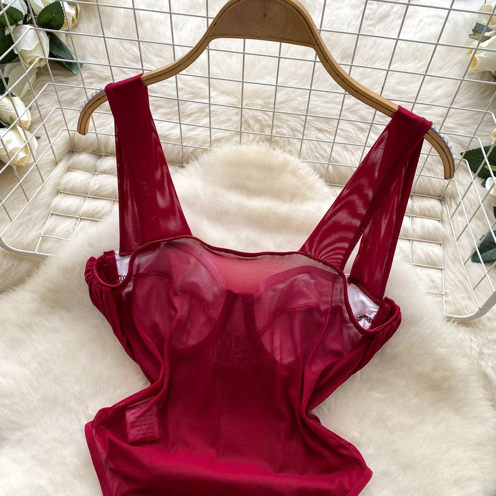 Redline Corset Bodysuit