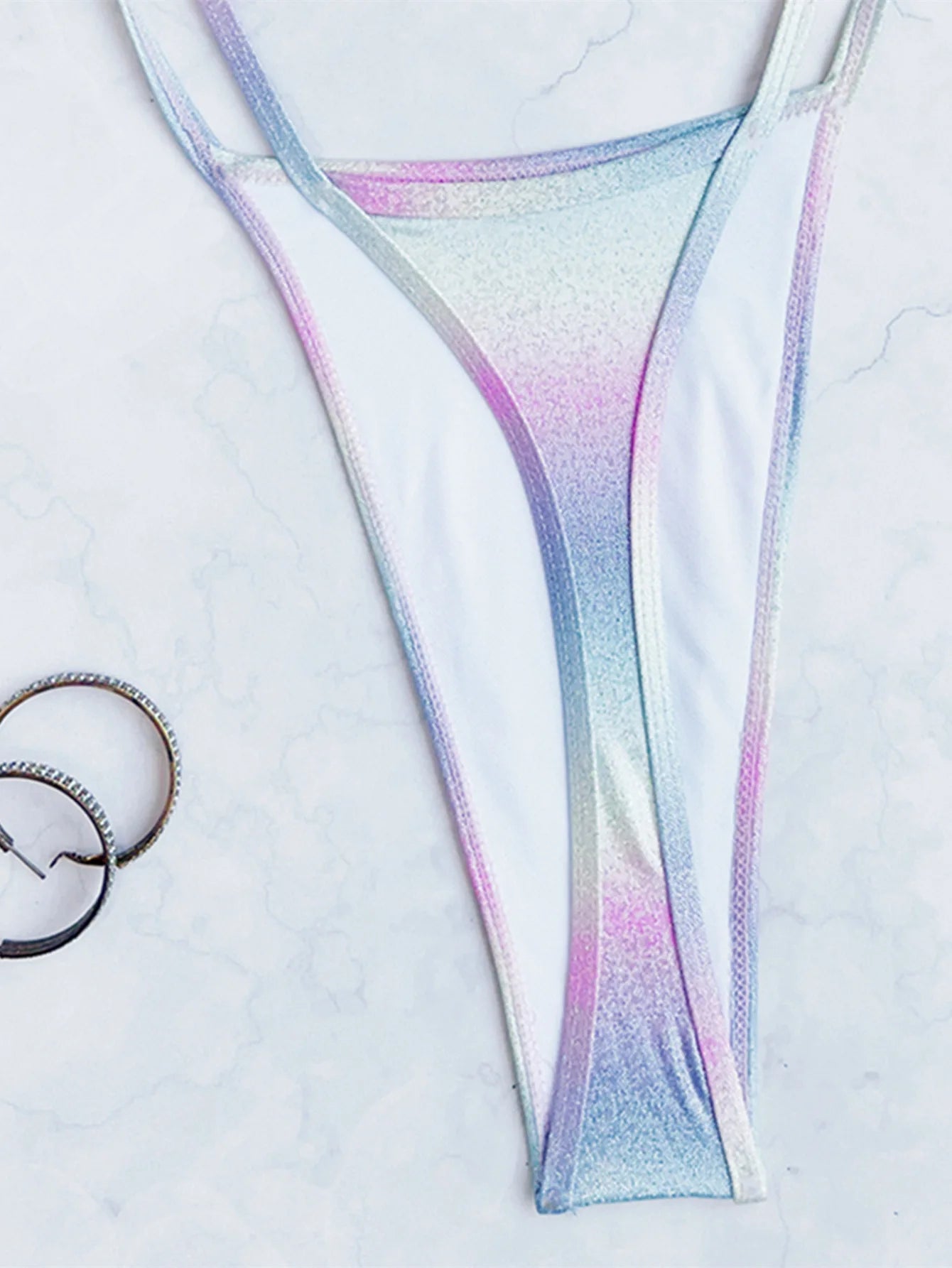 Halo Curve Bandeau Thong Set