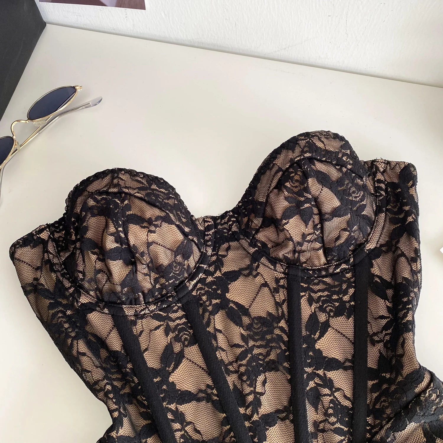 Control Lace Corset Top