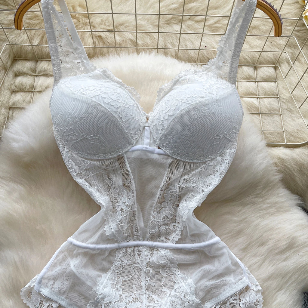 Laceframe Structured Bodysuit