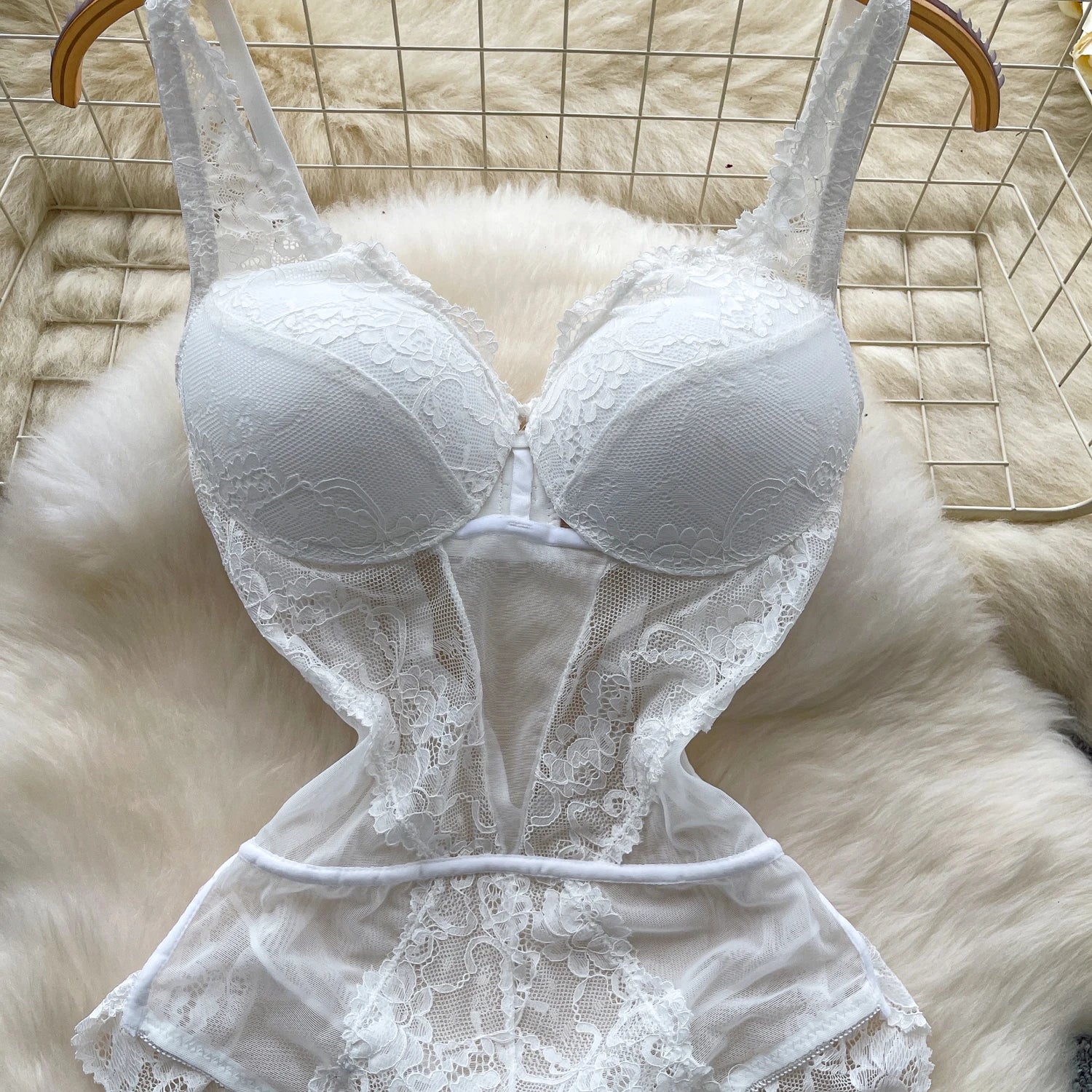 Laceframe Structured Bodysuit