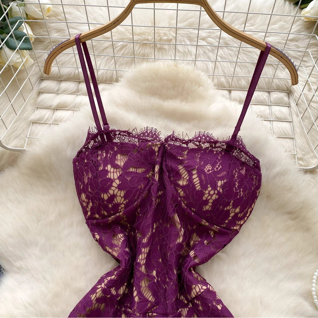 Fleurveil Lace Mini Dress