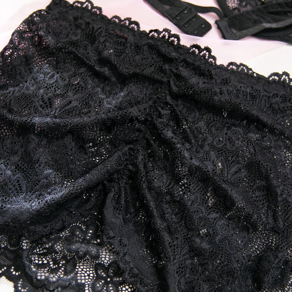 Midnight Mischief Lace Set