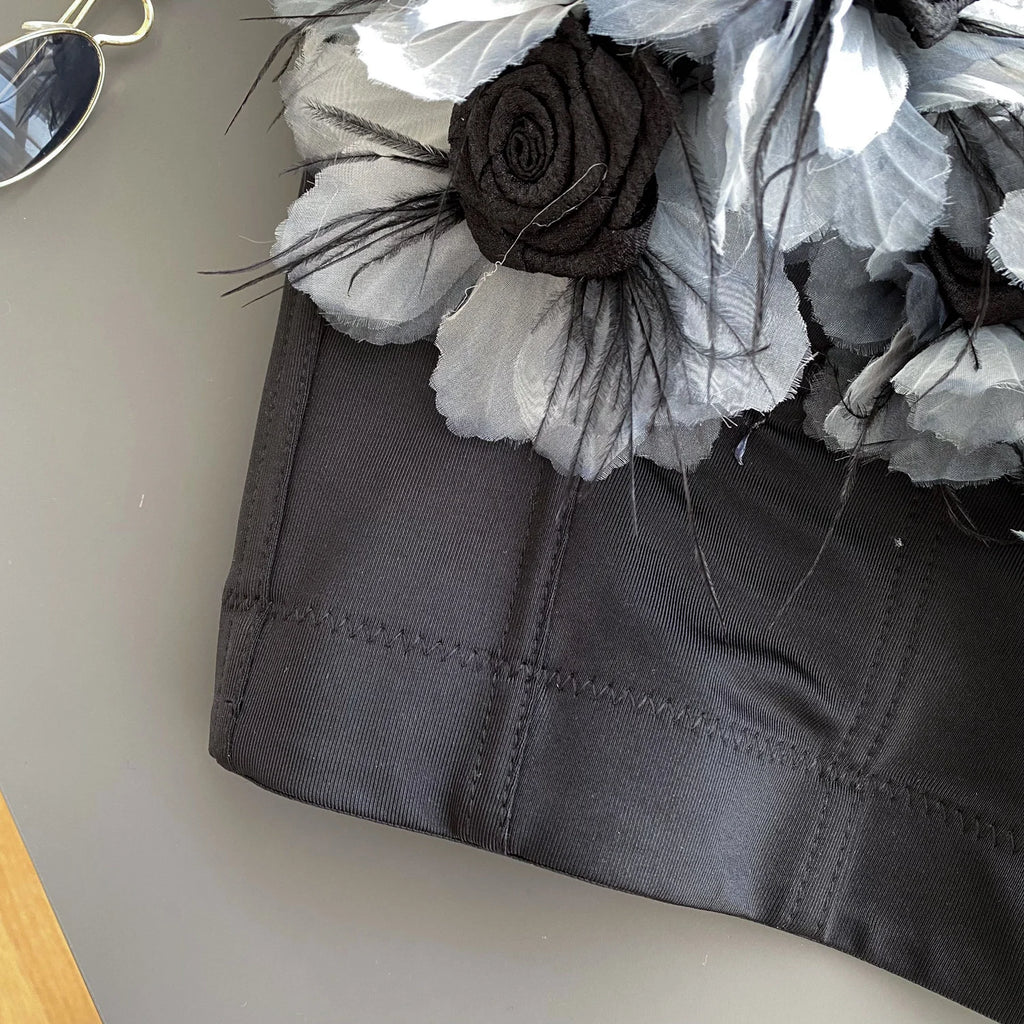 Crushed Bloom Corset Top