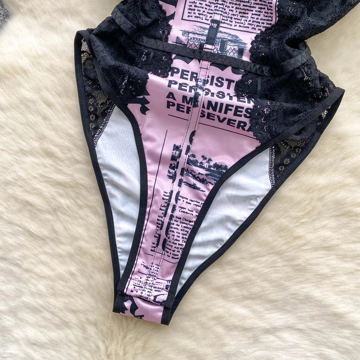 Scriptlace Corset Bodysuit